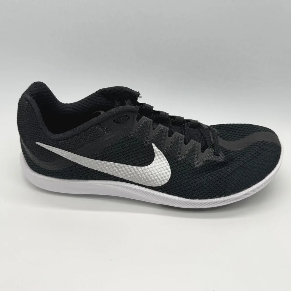 Nike Zoom Rival Track & Field Distance Black White Spikes DC8725-001‎ Men's Sz 9